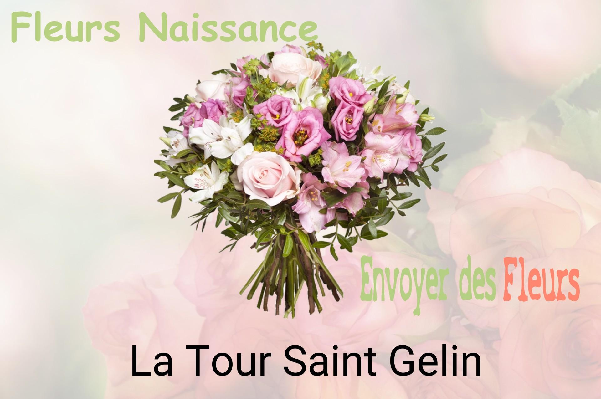 Bouquet de fleurs de naissance livré à La Tour-Saint-Gelin